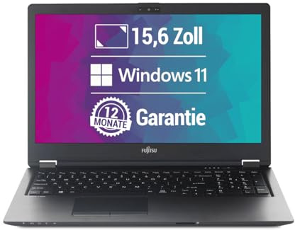 Fujitsu LifeBook U759 15,6 Zoll Full HD Laptop Intel Core i7-8565U@ bis zu 4,6 GHZ 16 GB 512 GB SSD mit Windows 11 Pro & GRATIS Antiviren-Software inkl. 12 Monate Garantie (Generalüberholt)