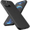 Mixroom - Cover Custodia Case per iPhone 13 PRO Max Fibra di Carbonio Anti Scivolo e Anti Caduta Colore Nero
