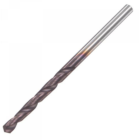 sourcing map Carbide Twist Drill Bits 2mm, DIN K45 Tungsten Carbide AlTiSin Coated Jobber Drill Bits Straight Shank Drilling Cutter for Stainless Steel Alloy Steel