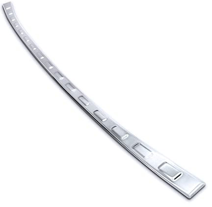 teileplus24 L738 Ladekantenschutz V2A Edelstahl kompatibel mit Nissan Qashqai 3 J12 2021- Abkantung, Farbe:Silber gebürstet