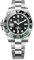 Pagani Design GMT Herren 40 mm Automatikuhr Saphirglas Edelstahl 100 Wasserbeständigkeit Analoguhr Mechanische Herrenuhren Geschenkuhr für Herren(Dunkelgrün-1)