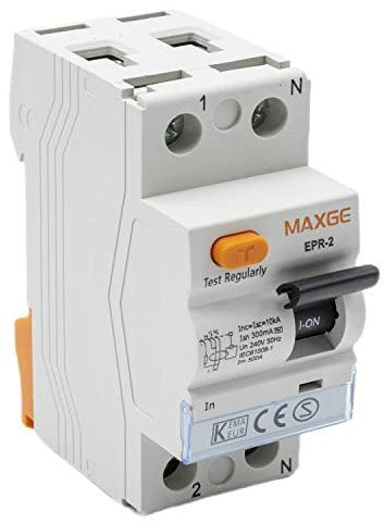 CABLEPELADO Interruptor diferencial industrial y terciario Clase A | 300mA | superinmunizado | 10 kA | Poder de corte: 10000A | 2P | 63A