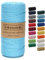 Likeecords Makramee Garn 2mm x 200m Baumwollgarn Makramee-Seil, Makramee-Schnur,Bunte Baumwoll-Bastelschnur zum Aufhängen Pflanzenaufhänger Basteln Stricken (Himmelblau)