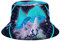 Lsjuee Trippy Psychedelic Mushroom Bucket Hat Sommer Strand Sonnenhut Packbare Fisherman Cap