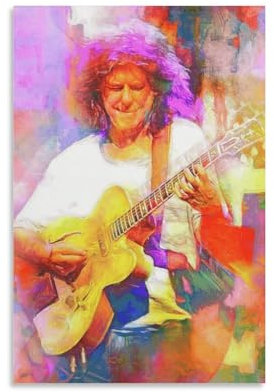 SECOLI Pat Gitarrist Poster Metheny Art Leinwand Poster Dekorative Malerei Wandkunst Bild Druck Moderne Dekor 30 x 45 cm