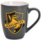 Elbenwald Harry Potter Tasse Hufflepuff Logo - Fassungsvermögen 300 ml, Höhe 10 cm - Keramik Grau