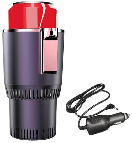 Lesunbak Portavasos para Coche, Enfriador de Tazas para Coche - Caldera de Agua más fría y calentadora de café 2 en 1 - Tenedor Antideslizante de la Botella de Agua, expansor Impermeable de la Taza