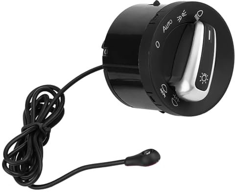 lcyen Lichtschalter Scheinwerferschalter mit Lichtsensor Modul für MK5 MK6, Auto-Scheinwerferschalter Steuerschalter,Autoscheinwerferschalter Auto-Ein/Aus-Lichtsensor