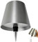 Brabola Wireless Bottle Lamp, Wine Bottle Light Kit 3 Color Dimmable Battery Operated Rechargeable Touch Table Lamp Shade for Restaurant, Bar, Home, Office, Christmas (Silver)