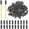 100pcs Bike Cable End Caps for Bike Shift & Brake Cables, 4mm & 5mm Bicycle Cable Ends Crimps Black Bike Brake Cable End Tips Cycling Brake Cable Housing Caps for Road Mountain Bicycle