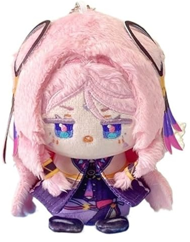 TOPLITHE Genshin Plüsch Schlüsselanhänger, 12 Cm Großer Anime-Charakter-Anhänger, Weich Gestylte Figur For Spielefans, Sammlerornament Und Geschenk