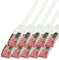 BIGtec Lan Kabel 10 Stück 1m Netzwerkkabel Ethernet Internet Patchkabel CAT.6 weiß Gigabit SFTP doppelt geschirmt für Netzwerke Modem Router Switch 2 x RJ45 kompatibel zu CAT.5 CAT.6a CAT.7 Stecker