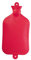 Sänger Wärmflasche Naturgummi Wärmeflasche Bettflasche Wärmekissen, 2,5 Liter, rot