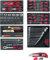 GEDORE Red Tool Set in Foam Modules 81 Pieces