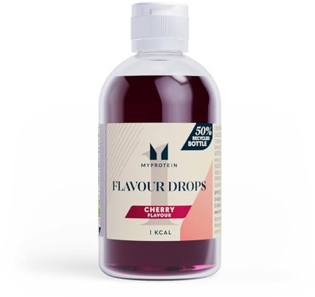 Myprotein FlavDrops Liquid Sweetener | Natural Flavour Enhancer for Protein, Oats, Coffee & More | Sugar-Free & Easy to Mix | Cherry 50 ml