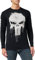 Marvel Men's Avengers Punisher Skull Long Sleeve Top, Black (Black Blk), M UK