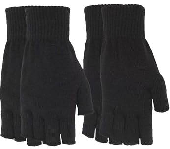 Urban Classics Unisex Half Finger Gloves 2-Pack