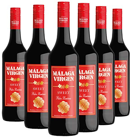 Málaga Virgen Sweet 75 cl - Pack de 6 Bouteilles - Vin de liqueur doux D.O.MÁLAGA