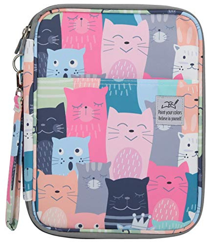 192 Slots Pen Pencil Case Holder Students Stationery Bag Portable Colored Pencils Organiser for Pencils Water Color Pencils(#11)