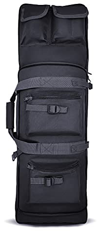 Alephnull Gewehrrucksack Weiche Gewehrkoffer Schrotflinten Tasche Taktischer Gewehrkoffer Schrotflinten Tasche Waffenkoffer (Schwarz, S)
