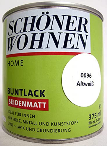Home Buntlack - Acryllack, seidenmatt, Fb.-Nr.: 0096 Altweiß, 375 ml