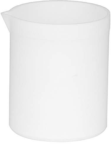 Labs Becher, säure- und basenbeständiger Becher PTEE High Lubrication Nicht klebrig Weißer Becher Messbecher für Laborschulprojekt(100ML)