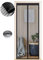 Zanzariera Magnetica per Porte 120 x 250 cm, Tenda Magnetica Zanzariera Porta, Nessun Attrezzo Richiesto, Facile da Installare, Adatto a Bambini e Animali Domestici, Strisce Nere