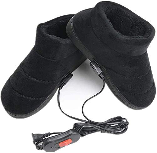 Zapatillas de Calentamiento con Calefacción USB - Zapato Calentador de Pies Eléctrico - Cómodo Interior para Invierno Cálido
