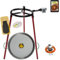 COMBOI Set Quemador Paellero gas butano 30 cm, paellera de 42 cm, Regulador de gas, Manguera, Soporte de 3 Patas, nivel, delantal, libro de recetas digital (Kit Paellero 30 cm)