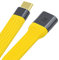 NFHK Cavo dati giallo USB 3.1 tipo C maschio a USB3.0 tipo A femmina OTG piatto sottile FPC cavo dati per laptop e telefono