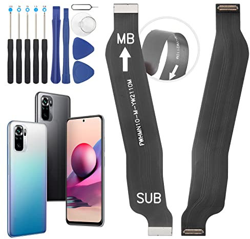RongZy Para Redmi Note 10 4G Cable Flex de Pantalla LCD para Xiaomi Redmi Note 10s 4G M2101K7BNY Conector Retro Toque Display para Conectar a La Placa Base