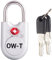 OW-Travel Lucchetto Chiave TSA Valigia per Valigie e Bagagli da Viaggio. Lucchetto Piccolo con Chiave per Armadietto Palestra. Lucchetti TSA per USA Argento 1 Pezzo