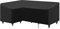 INMUA L-förmige Abdeckung Gartenmöbel, L-Form Loungemöbel Abdeckhaube für Sofa Wasserdicht, Winddicht, UV-Beständiges, 420D Oxford Gewebe attan Sofa Abdeckung Schutzhülle (210x270x85x65/90cm)