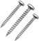 siwitec Spanplattenschrauben 500 Stück mit Halbrundkopf, Panhead, Ø 4,0 x 50 mm, TORX - TX20, blau verzinkt, Holzschrauben