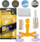 Windscreen Repair Kit, Windshield Repair Kits Fix Glass Chip Crack Car Windscreen For Fix Auto Cracks, Scratch, Nicks, Half-Moon, Star-Shaped, Bulls-Eye By Yourself Easily