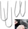 4PCS Car Radio Stereo Removal Tool Kit - Universal U & V Shape Keys for Effortless Radio Extraction for Easy Access & Repair