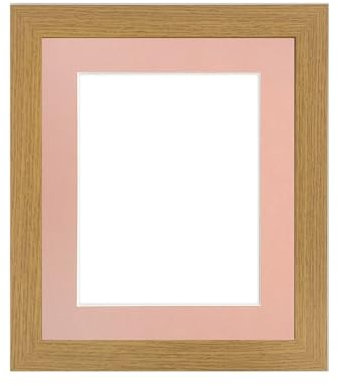 FRAMES BY POST Cadre photo Studio Oak avec passe-partout rose 40 x 50 cm pour image de 30 x 40 cm
