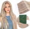Ugeat Tape Extensions Echthaar Blond 55cm Aschblond mit Platinblond Unsichtbare Tape in Extensions Blond Remy Haarverlängerungen Echthaar Tapes Glatt Dicke Haare 20 Stück 50 Gramm