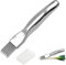 Shred Silk The Knife Edelstahl Zwiebel Shred Silk das Messer Edelstahl Scallion Slicer Zwiebel Zerkleinerer Scallion Shredding Cutter Multifunktion Küchenwerkzeug für Gemüse Schnittlauch Zwiebeln