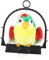 Kisangel Loro Eléctrico Grabador para Niños Juguete Repetición Pájaro Parlante de Peluche Entrenamiento de Conversación Juguete Educativo 30 Cm
