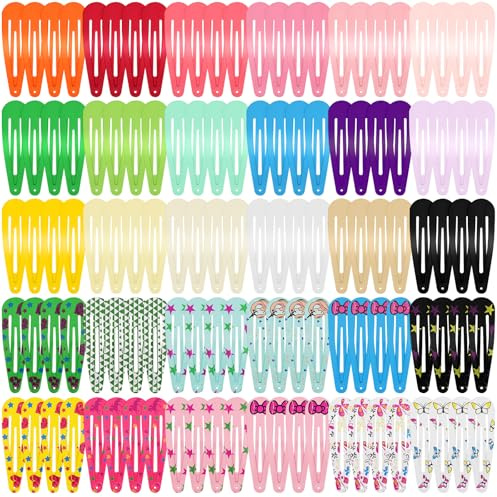 BUTBU 120 Piezas Pinzas Pelo Niña, Pinzas de Colores para el Pelo, Pinz-as Pe-lo Bebe Niña, Ganchos Coloridos Cabello, Pinz-as Pe-lo, Accesorios para El Cabello para Niñ-as, Bebe, Chicas
