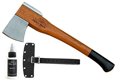 1844 Helko Werk Germany Vario Universal Hatchet - German Made Small Axe Hatchet and Pack Axe for Cutting Wood and Splitting Wood - Head 2 lbs, Handle 18 in. (Universal Hatchet) #10051