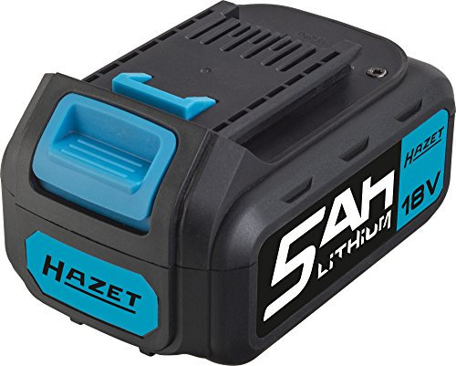 1x HAZET Ersatz-Akku 9212-05, mit 5 Ampere-Stunden (Ah), bestehend aus 5 Zellen á 3,6 Volt, Insg. 18 V, Leistungsstarkes Akku für Schlagschrauber