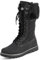 Polar Donna Pelliccia Ecologica Caldo Termica Impermeabile All'Aperto A Passeggio Neve Inverno Suola Di Gomma Calf Stivales - Nero/Nero - UK8/EU41 - YC0604