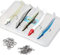 DONQL Weiche Angelköder mit Bleikopf Jigs Haken, Sidewinder Sandaal Rhabarber Custard Meer Angelköder mit Box (5 Stück) (9,5 cm/9,9 g 5 Stück)