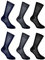 LANCETTI - 6 Paia di Calze Classiche Eleganti per Uomo in Pregiato Cotone Filo di Scozia, Blu Notte, Nero, Grigio Antracite, 39-41