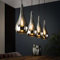 famlights Retro Pendellampe Emilio für Esstisch/Hängeleuchte rustikal/Vintage Pendelleuchte/Esszimmerlampe industrial/Dimmbar 4- flammige Hängelampe Glas/Deckenleuchte/Pendelleuchte E27