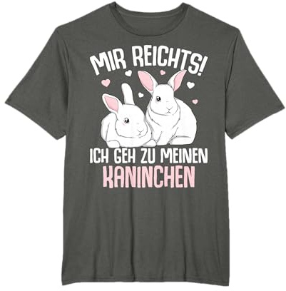Mir reichts ich geh zu meinen Kaninchen Hase Kinder Damen T-Shirt