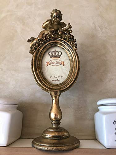 Deko Shop Cologne Bilderrahmen Antik Barock Gold Engel Ständer Fotorahmen H 25 cm