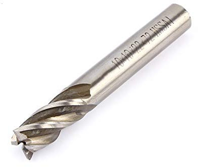 Tbest Fraise À Méx, Fraise Metal,Fraise Metal 12Mm,Fraise en Bout en Carbure De 10 Mm,Fraise en Bout De 10 Mm,Fraise en Bout De Haute Quté 4 Mm 12 Mm HSS CNC Tige Droite 4 Fraise en Bout Fraise Foret